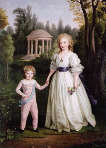 Marie Therese and Louis Charles by Ludwig Guttenbrunn