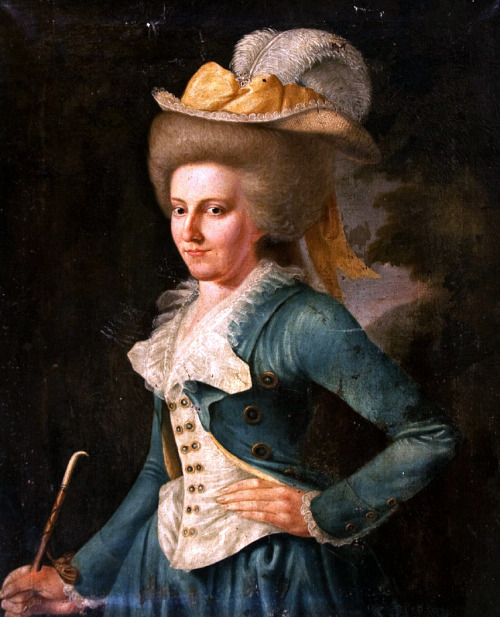 portrait d'une jeune lady peintre inconnu 1780